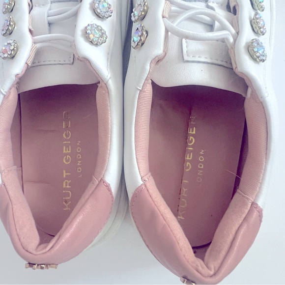 New Kurt Geiger Girls Mini Liviah Slip On Sneakers - Picture 5 of 7